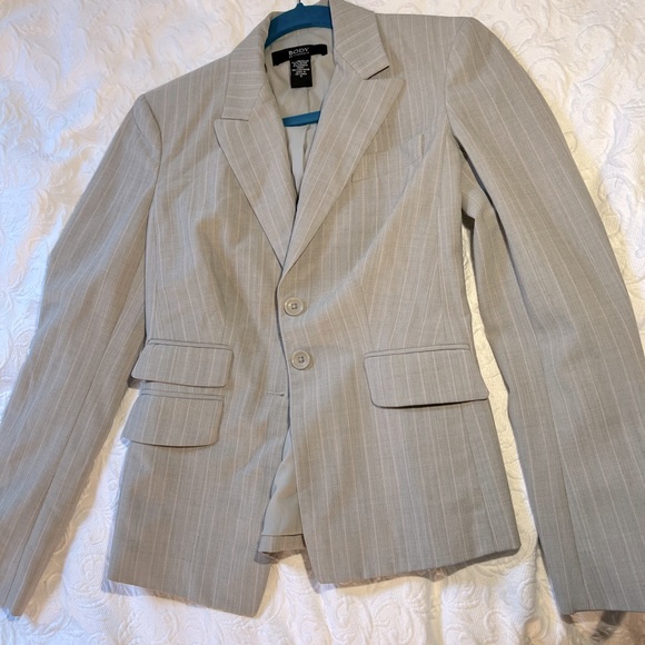 Body By Victoria Blazer Size 4 Grey Gray LIKE NEW - Picture 2 of 3